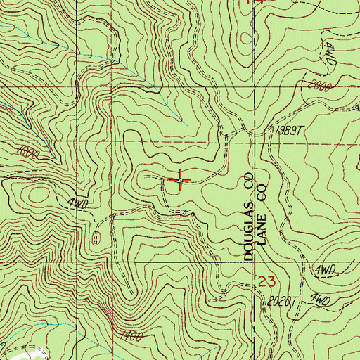Topographic Map of Spike Buck Butte, OR