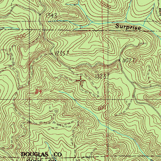 Topographic Map of Surprise Creek, OR