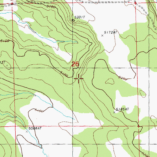 Topographic Map of Mud Spring, OR