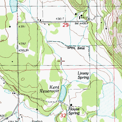 Topographic Map of Noble Creek, OR