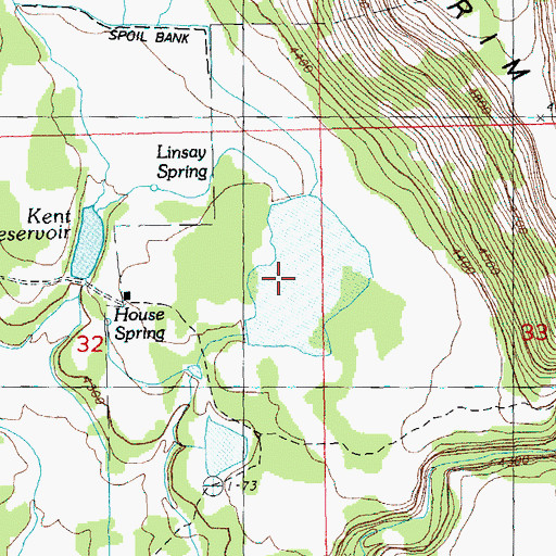 Topographic Map of Noble Reservoir Number One, OR