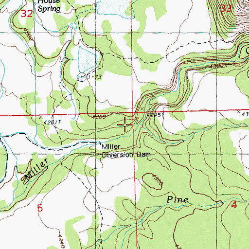 Topographic Map of Dobe Creek, OR