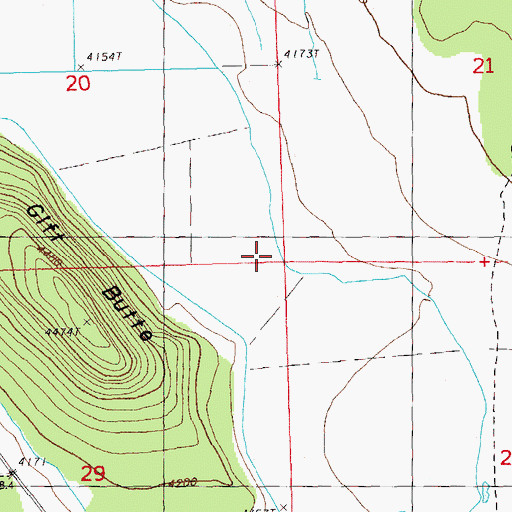 Topographic Map of Black Canyon Creek, OR