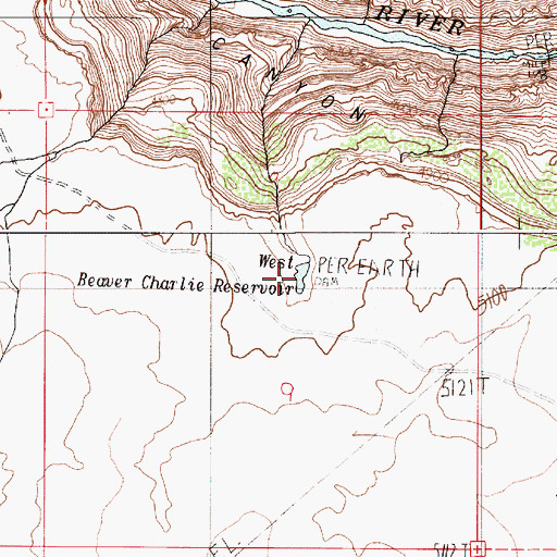 Topographic Map of West Beaver Charlie Reservoir, OR