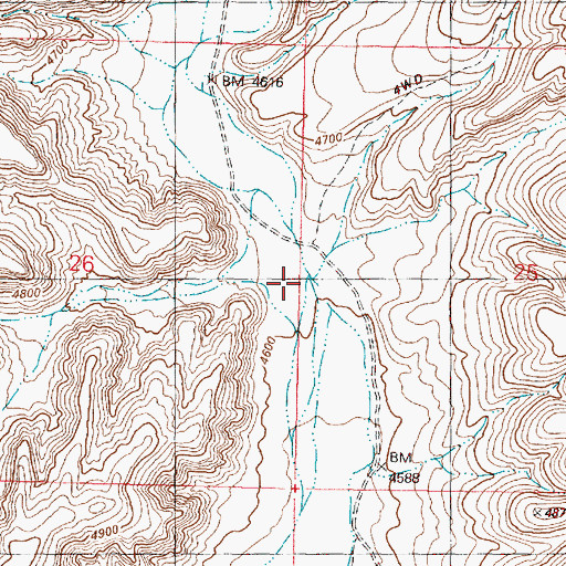 Topographic Map of Modesto Creek, OR