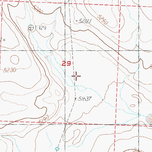 Topographic Map of Badger Draw, OR