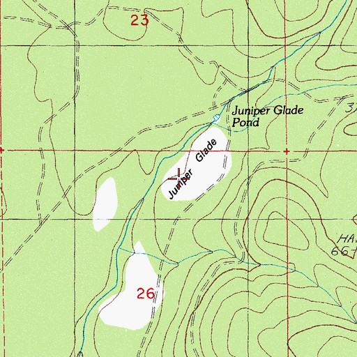 Topographic Map of Juniper Glade, OR