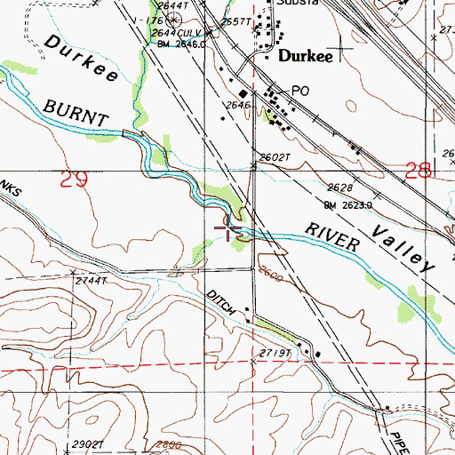 Topographic Map of Simonis Gulch, OR