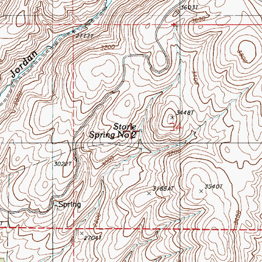 Topographic Map of Storie Spring Number Two, OR