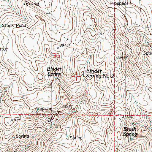 Topographic Map of Binder Spring Number Two, OR