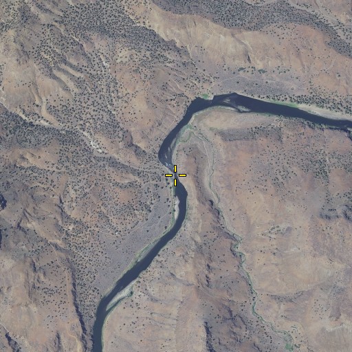 Aerial/Satellite Image of Shoofly Rapids, OR
