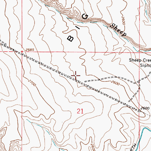 Topographic Map of Albertsons Reservoir 'A', OR