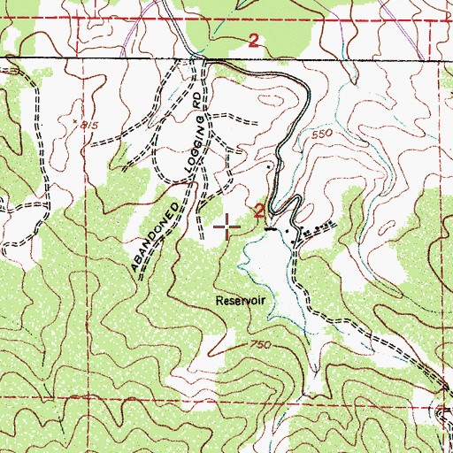 Topographic Map of Bear Creek Dam, OR