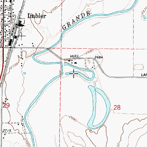 Topographic Map of Bill Howell Reservoir, OR
