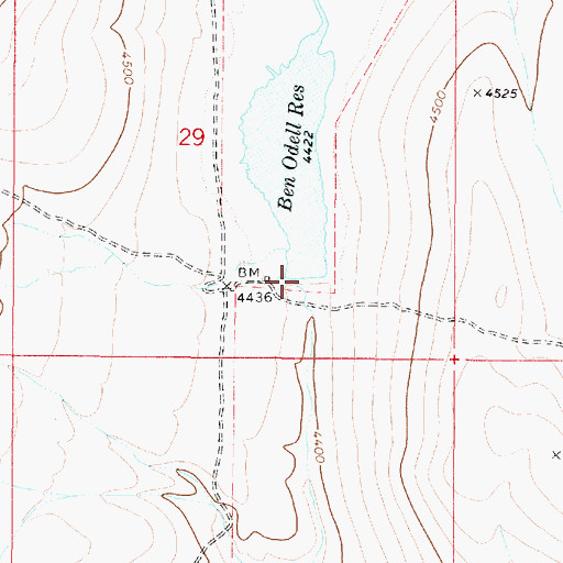 Topographic Map of Black Canyon Creek Dam, OR