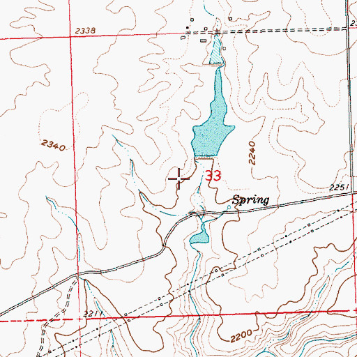 Topographic Map of Buether Dam, OR