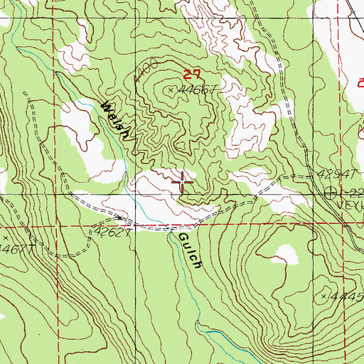 Topographic Map of C C Porter Reservoir, OR