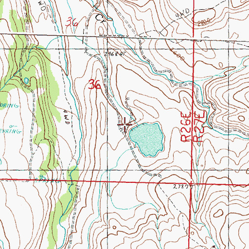 Topographic Map of Dam Number Three, OR