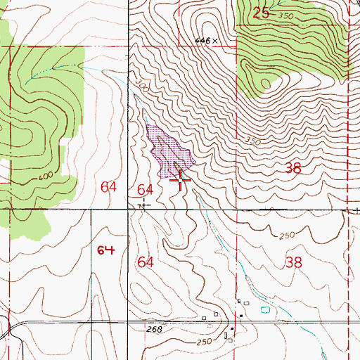 Topographic Map of Earl Kennel Dam, OR