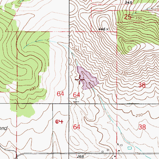 Topographic Map of Earl Kennel Reservoir, OR