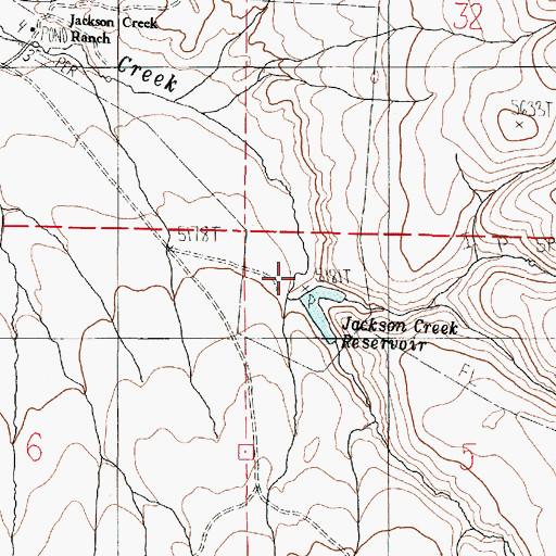 Topographic Map of Echave Dam, OR