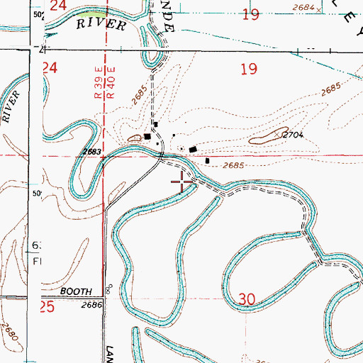Topographic Map of Elmer Dam Number Four, OR
