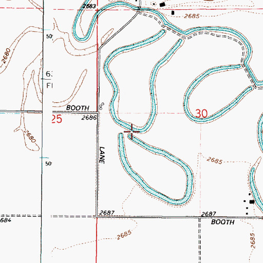 Topographic Map of Elmers Reservoir 4, OR
