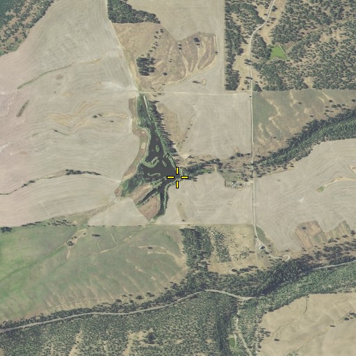 Aerial/Satellite Image of Evans Dam, OR