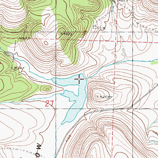 Topographic Map of Fopiano Dam, OR
