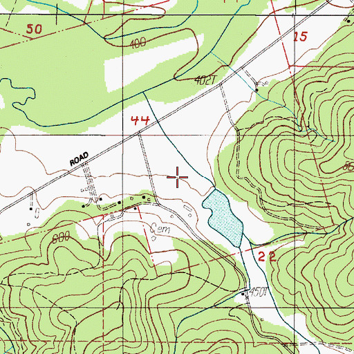 Topographic Map of Ford Farms Reservoir, OR