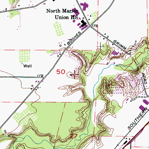 Topographic Map of Fredericks Reservoir, OR