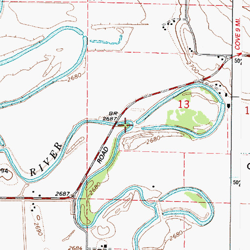 Topographic Map of Grays Slough Dam, OR