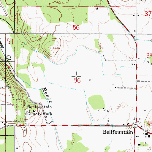 Topographic Map of Herman Nusbaum Dam, OR