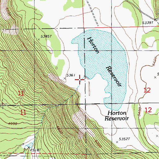 Topographic Map of Horton Dam, OR
