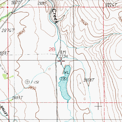 Topographic Map of Laird Dam, OR