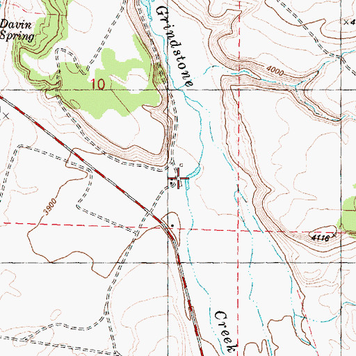 Topographic Map of Layton Reservoir Number 2, OR