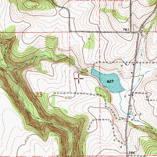 Topographic Map of Lorence Dam, OR