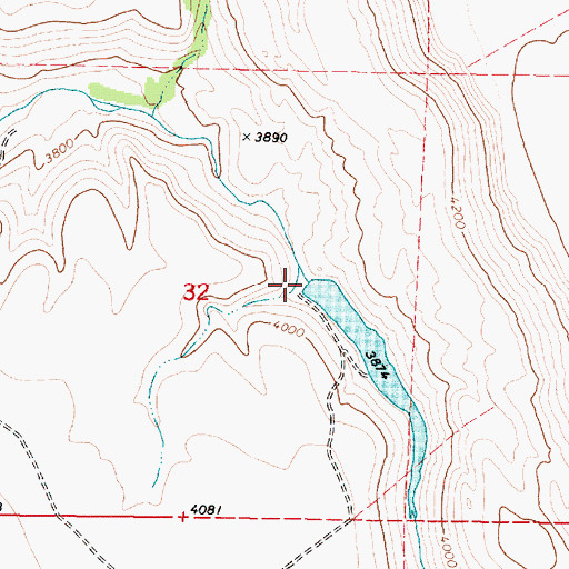 Topographic Map of Lower Chapman Dam, OR