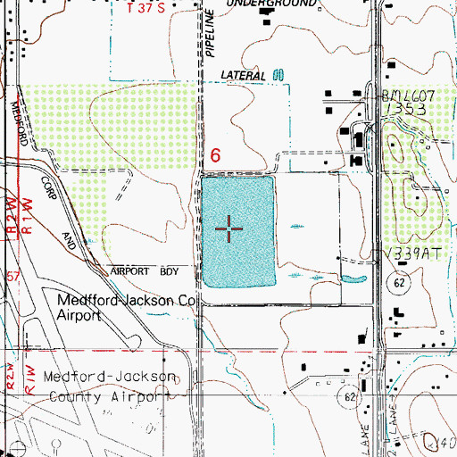 Topographic Map of Medco Number 3 Dam, OR