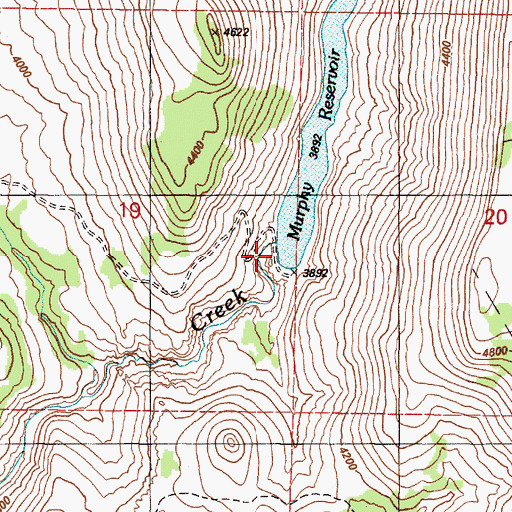 Topographic Map of Murphy Dam, OR