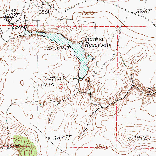 Topographic Map of North Fork Indian Creek Dam, OR