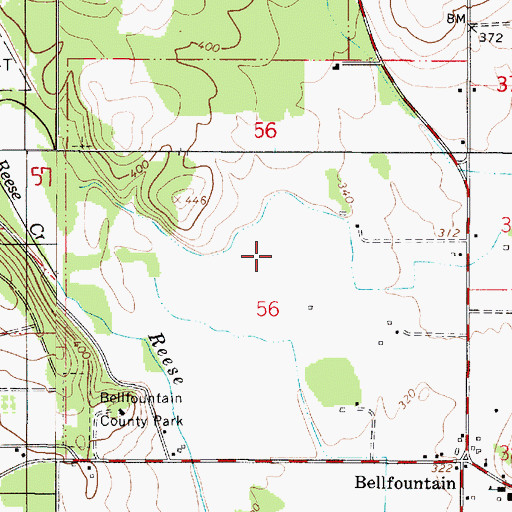 Topographic Map of Nusbaum Farms Reservoir, OR