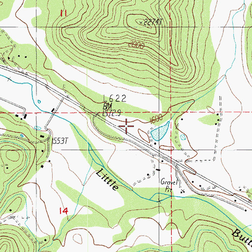 Topographic Map of Owen Dam, OR