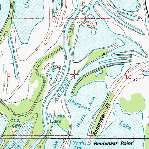 Topographic Map of Petes Slough Reservoir, OR