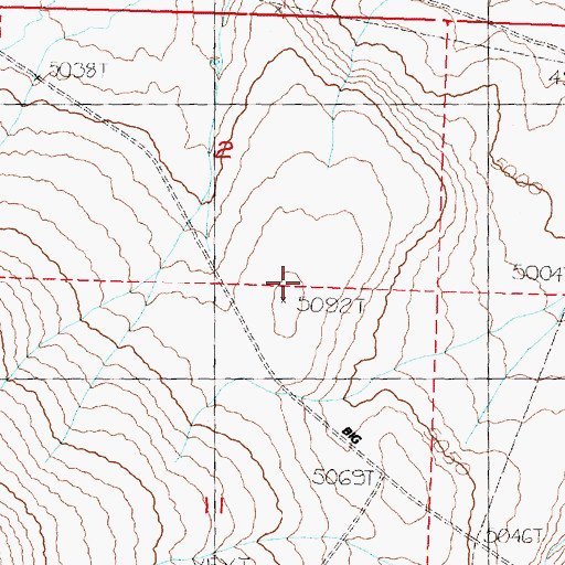 Topographic Map of Radio Springs Dam, OR