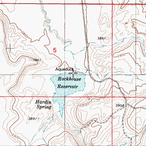 Topographic Map of Rock House Dam, OR