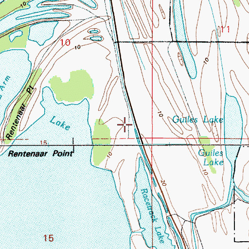Topographic Map of Sauvie Island Dam, OR