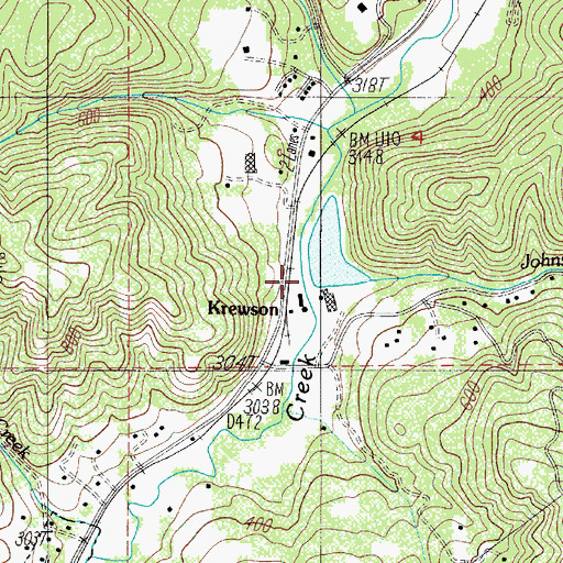 Topographic Map of Smith River Lumber Company Dam, OR