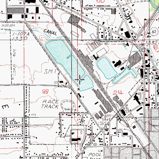 Topographic Map of Timber Products Company Dam, OR