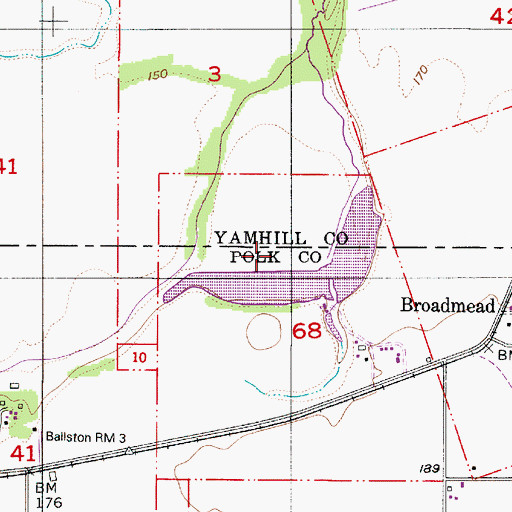 Topographic Map of Walker Dam Number Two, OR